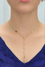 Celestial Stardust Cascade Necklace