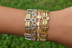 Textured Rectangular Bracelet