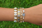 Wavy Square Geom Bracelet – Gold & Silver
