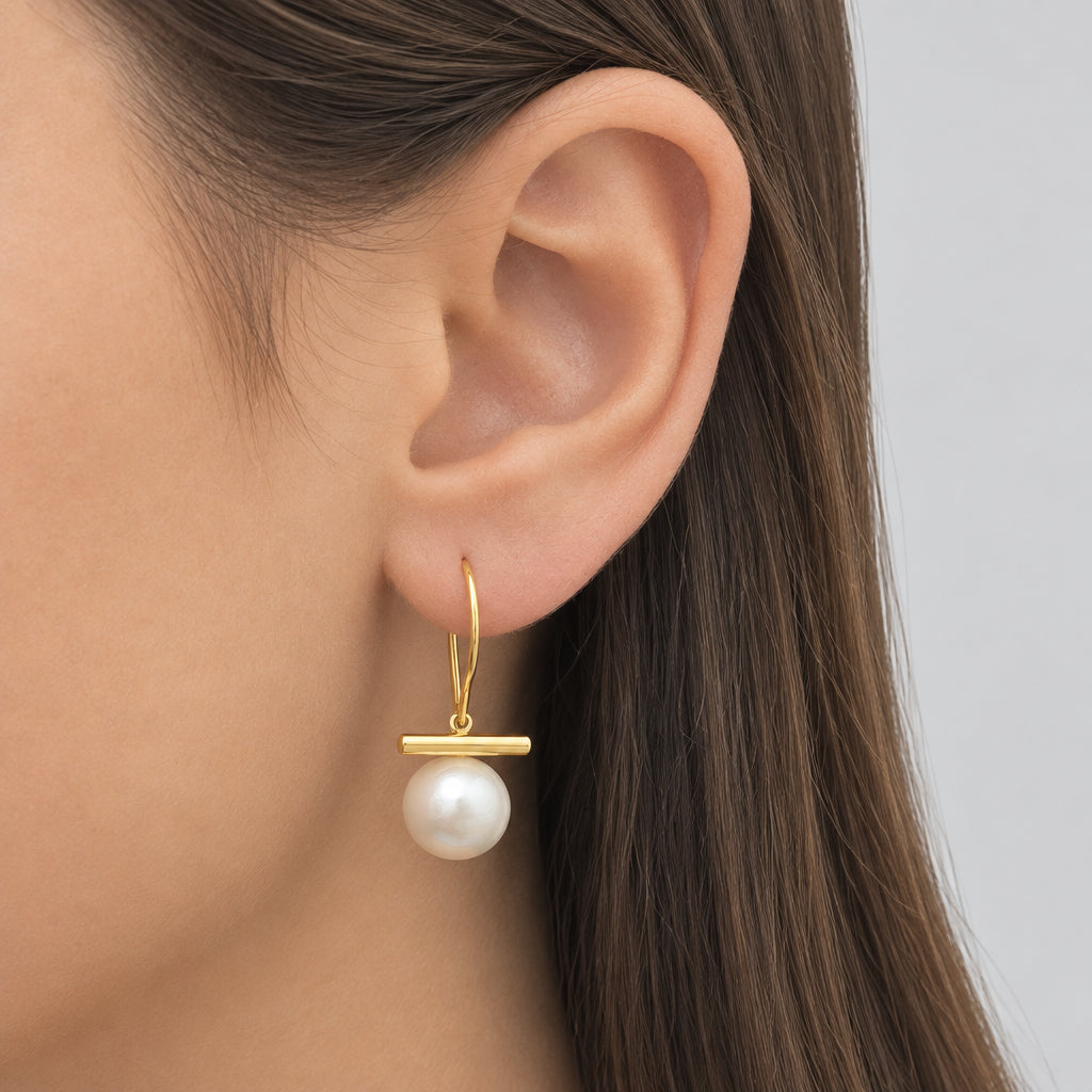 Symmetry Pearl Hook Earrings