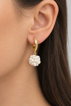 Wildflower Pearl Drop Earrings