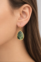Roman Tear of Serpentine Earrings