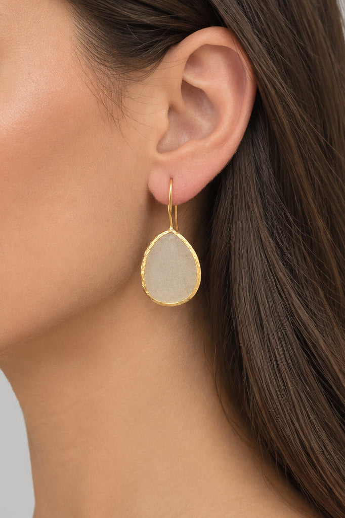 Classical Ivory Teardrop Earrings